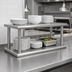 Thumbnail image #3 for Advance Tabco Double-Tier Pass-Thru Shelf, 96 x 24 Inches, 18/430 Stainless Steel