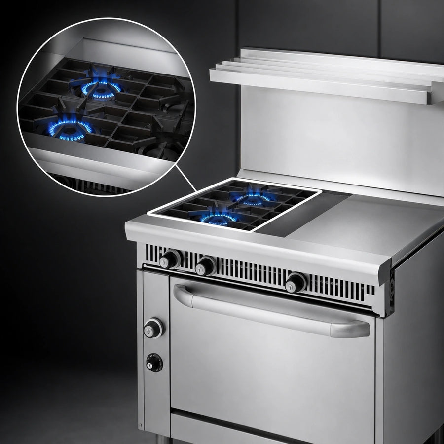 Two Open Burners