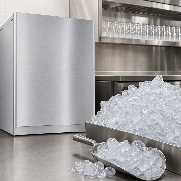 Product image #3 for Hoshizaki Serenity 22-Inch Air-Cooled Remote Crescent Cube Ice Maker