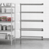 Thumbnail image #3 for Eagle Group Valu-Master 5-Tier Add-On Wire Shelving Unit, 24 x 21 x 86 Inches, Pewter Gray Epoxy
