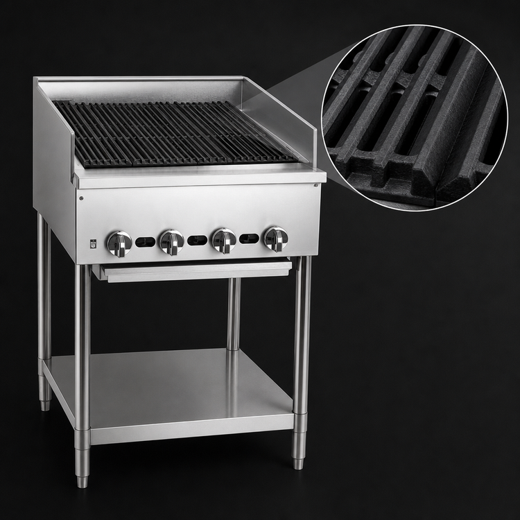 Product image #3 for Jade Supreme JB-72-F 72-Inch Floor Model Gas Radiant Charbroiler