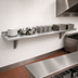 Thumbnail image #3 for Advance Tabco Wall-Mounted Stainless Steel Shelf, 144 x 12 Inches, 18 Gauge 430 Stainless Steel