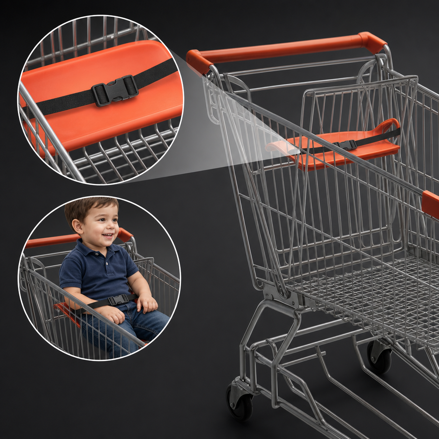 Child Seat with Restraining Strap