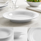 Thumbnail image #4 for American Metalcraft Jane DBW16WH 16 oz White Wide-Rim Round Melamine Bowl Case of 12