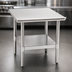 Thumbnail image #3 for Eagle Group 30 x 30 Inch Stationary Stainless Steel Mixer Stand with Adjustable Undershelf