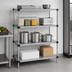 Thumbnail image #3 for Quantum Solid Stainless Steel Shelving Starter Kit, 54-Inch W x 24-Inch D x 63-Inch H, 4 Shelves