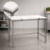 Thumbnail image #3 for Eagle Group 48-Inch x 30-Inch White Polymer Top Chopping Table with Stainless Steel Tubular Base