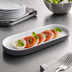 Thumbnail image #3 for American Metalcraft 10-1/2-Inch Oval Melamine Platter, Graphite