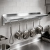 Thumbnail image #3 for John Boos Stallion Wall-Mounted Pot Rack Shelf, 36 x 16 x 13 Inch, 14-Gauge Stainless Steel