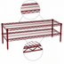Thumbnail image #3 for Eagle Group QuadTruss 2-Tier Front Case Merchandise Wire Shelving Unit, 36 x 14 x 14 Inches, Red Epoxy