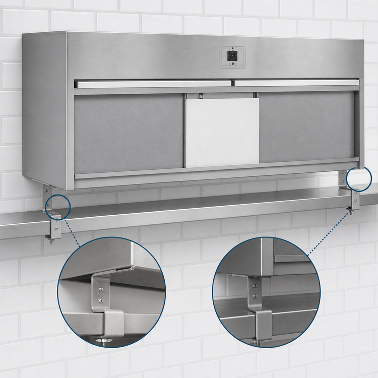 Product image #3 for Carter-Hoffmann HP58 Shelf-Mounted Heated Plate Warmer, 58-Inch Wide, 280 lb Capacity