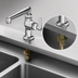 Thumbnail image #3 for T&S Brass B-0208-CR-HW Single Hole Single Temperature Pantry Deck-Mount Faucet with 6-Inch Swivel Cast Spout and Cerama Cartridge