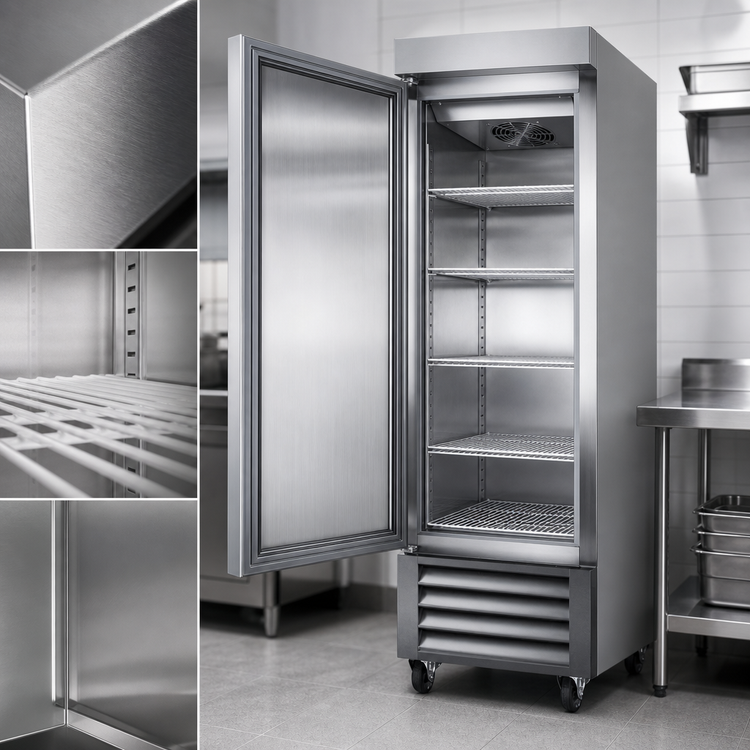 Product image #4 for Summit Commercial 23 Cu. Ft. Single-Section Reach-In All-Freezer with Left-Hinged Solid Door, Stainless Steel