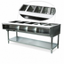 Thumbnail image #3 for Advance Tabco Triumph Supreme 5-Well Natural Gas Water Bath Hot Food Table with Open Base and Undershelf