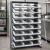Thumbnail image #3 for Quantum Sloped Single-Sided Pick Rack with 8 Shelves and 24 Clear Bins