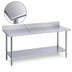 Thumbnail image #3 for Duke Manufacturing 72-Inch x 36-Inch Stainless Steel Work Table with 5-Inch Riser and Undershelf