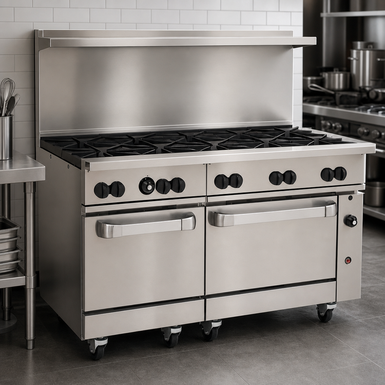 Product image #3 for Wolf Challenger XL 60 Inch Gas Restaurant Range with 10 Open Burners and 2 Standard Ovens