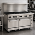 Thumbnail image #3 for Wolf Challenger XL 60 Inch Gas Restaurant Range with 10 Open Burners and 2 Standard Ovens