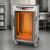 Thumbnail image #3 for Metro C5 6 Series Mobile Half-Height Heated Holding Cabinet with Solid Doors and Universal Wire Slides
