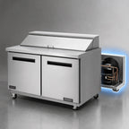 Thumbnail image #3 for Arctic Air AST60R Two-Section Stainless Steel Sandwich/Salad Prep Table, 61-1/4 in., 15.5 cu. ft., 16 1/6-Size Pans