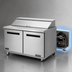 Thumbnail image #3 for Arctic Air AST60R Two-Section Stainless Steel Sandwich/Salad Prep Table, 61-1/4 In., 15.5 Cu. Ft.