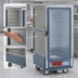 Thumbnail image #3 for Metro C5 Insulation Armour 3 Series Lower Wattage 3/4 Height Heated Holding Cabinet, Gray, Clear Polycarbonate Door, Fixed Wire Slides