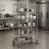 Thumbnail image #3 for Super Erecta 36 x 24 x 68-Inch 5-Tier Chrome Plated Wire Stem Caster Cart