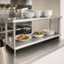 Thumbnail image #3 for Eagle Pass-Thru Shelf with Overshelf, 132-Inch W x 18-Inch D, Stainless Steel