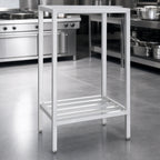 Thumbnail image #3 for Channel Manufacturing Lifetime Tough ED2448-2 2-Shelf Tubular Dunnage Shelving, 48 x 24 x 64 Inches, Aluminum