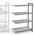 Thumbnail image #3 for Camshelving Basics Plus 4-Shelf Solid Polymer Add-On Shelving Unit, 21 x 42 x 72 Inches, Brushed Graphite