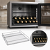 Thumbnail image #3 for Beverage-Air Flat Chrome Wine Rack Accessory for MMR49, Holds 12 Bottles