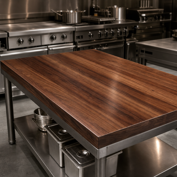 Product image #3 for Boos Block American Black Walnut Countertop, 84-Inch x 48-Inch x 3-Inch, Varnique Finish