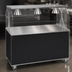 Thumbnail image #3 for Vollrath 2-Series Affordable Portable 60-Inch Mobile Cafeteria Utility Station with Breath Guard and Open Storage
