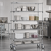 Thumbnail image #3 for Metro Super Erecta 5-Tier Wire Shelf Stem Caster Cart, 48 x 18 x 68 Inches, Chrome Plated