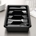 Thumbnail image #4 for Cambro Cambox® 4-Compartment Cutlery Box, Black Hi-Impact Plastic