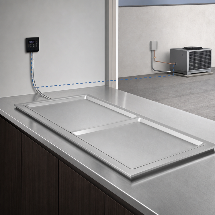 Product image #3 for Hatco FTBR-2 39 Inch Remote Drop-In Frost Top, 2 Full-Size Sheet Pan Capacity