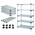 Thumbnail image #3 for Quantum Stationary Solid Shelving Starter Kit with 5 Solid Shelves, 24 x 21 x 74 Inches