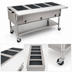 Thumbnail image #3 for Eagle Group 66-Inch Portable Electric Hot Food Table with 4 Dry Wells, Open Shelf Base