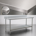 Thumbnail image #3 for Eagle Group Deluxe Series Stainless Steel Work Table with 4-1/2