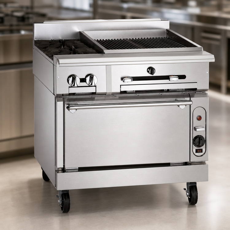 Product image #3 for Vulcan VTC36B 36-Inch Heavy Duty Gas Infrared Charbroiler with Cabinet Base