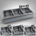 Thumbnail image #3 for Delfield N8768ND Narrow Drop-In Electric Hot Food Well, 3 Full-Size Pans, With Drains