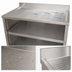 Thumbnail image #4 for BK Resources 48-Inch Stainless Steel Underbar Glass Rack Unit with Drainboard Top, Open Front Base, and Adjustable Shelf