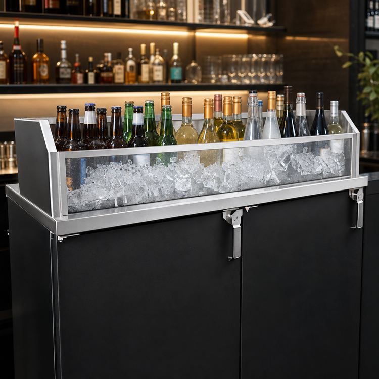 Product image #3 for Glastender 42-Inch Wide Back Bar Glass Ice Display Unit