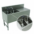 Thumbnail image #3 for Advance Tabco Prestige Supreme 2-Compartment Underbar Sink with Right Drainboard and Included Faucet, 48 Inch