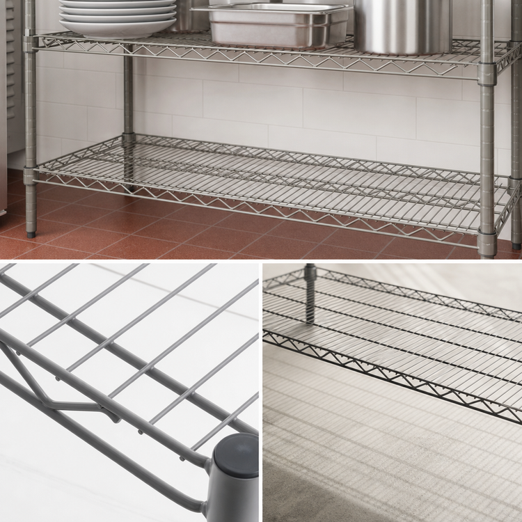 Product image #3 for Metro Super Erecta 54 x 24-Inch Wire Shelf with Metroseal Gray Epoxy Finish and Microban