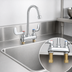 Thumbnail image #3 for T&S Brass Medical Deck-Mount Faucet with Rigid Gooseneck Spout, Aerator, and 4-Inch Wrist Action Handles