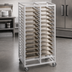 Thumbnail image #3 for Channel Manufacturing Standard Series Double Section Aluminum Cafeteria Tray Rack for 15 x 20 Trays, 70 Inch High