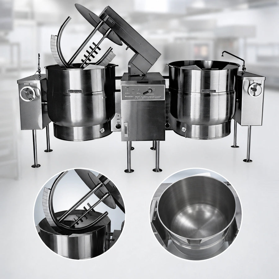 Twin 60-Gallon Kettles
