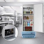Thumbnail image #3 for Koolmore RIR-1D-SS12C 12 Cu. Ft. One-Section Reach-In Refrigerator, Solid Door, Bottom-Mount Refrigeration