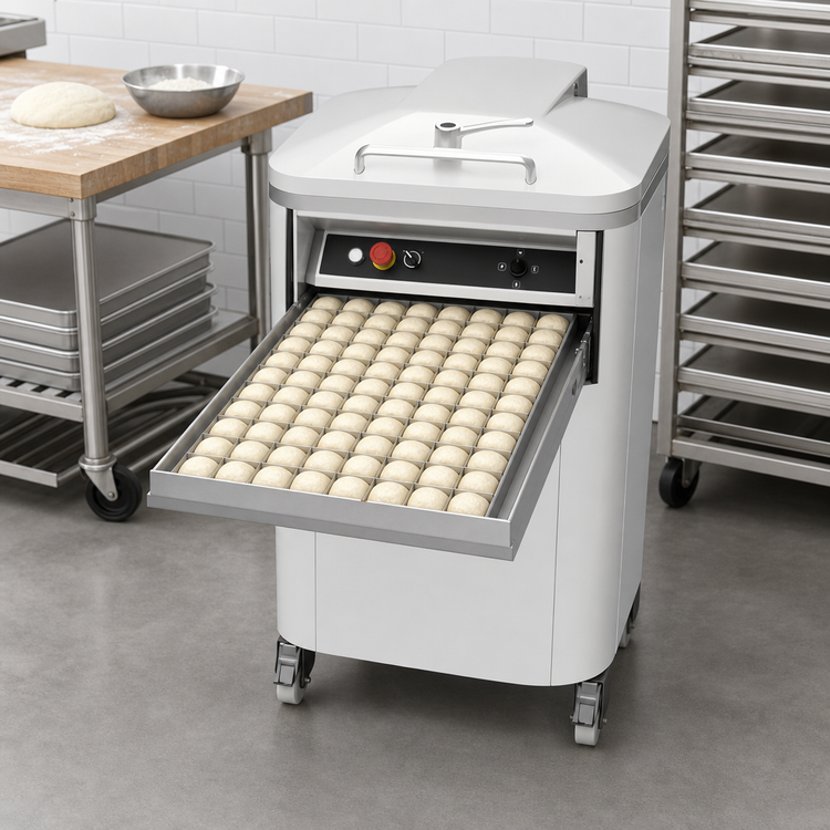 Product image #3 for Univex SQD80 Semi-Automatic Square Dough Divider, 80-Piece Floor Model
